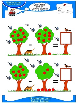 Çocuklar İçin toplam işlemi yaprak testleri 